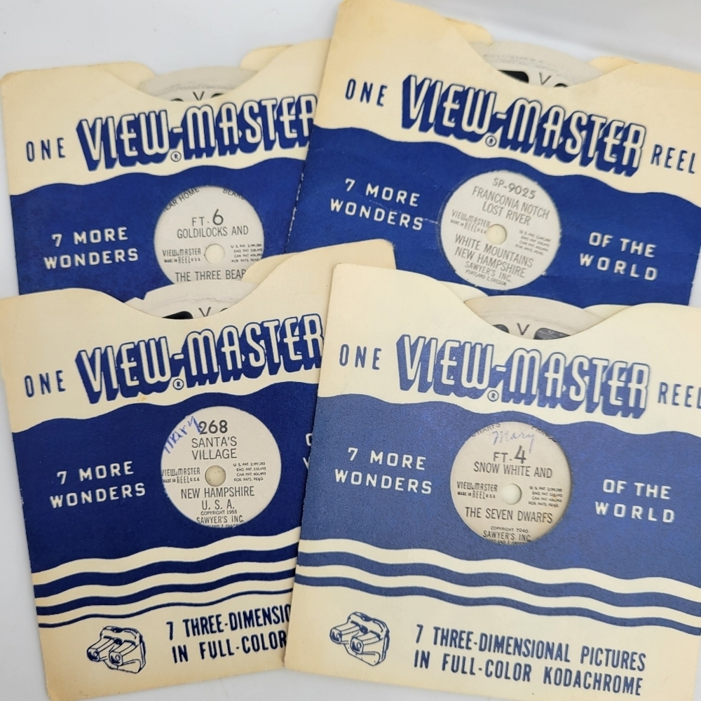 Sawyer's View-master 27 Reels & Viewer Original Bakelite Black Patent 2,189,285 - Picture 3 of 10